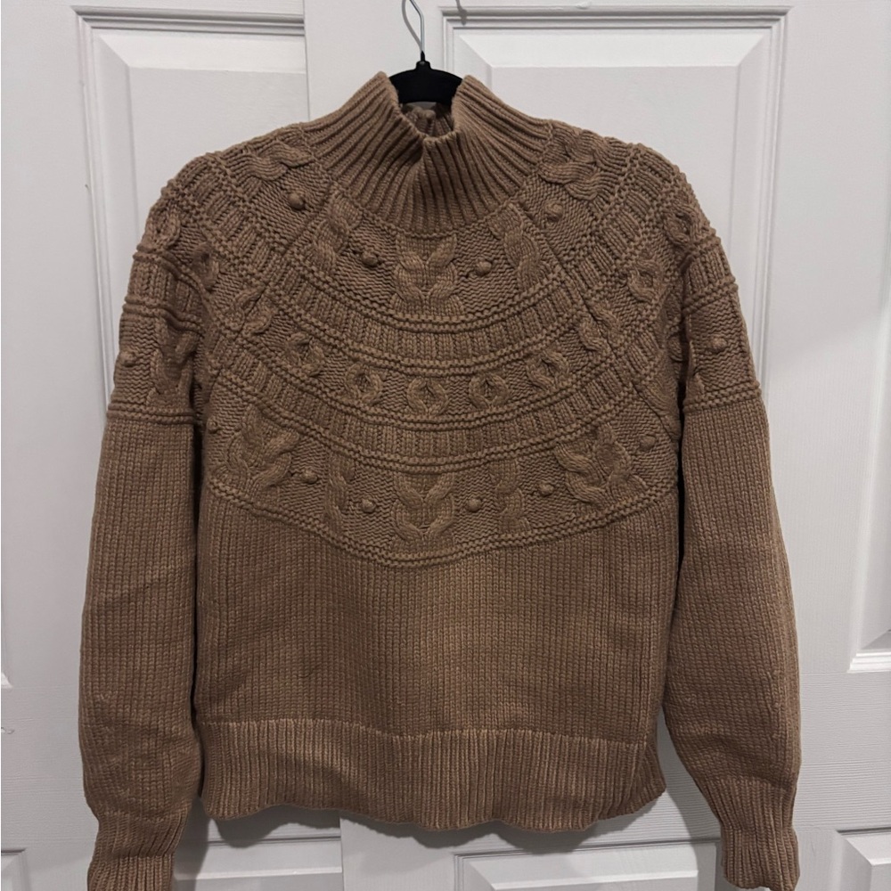 Banana Republic Brown Cowl Neck Sweater Organic Cotton NWT